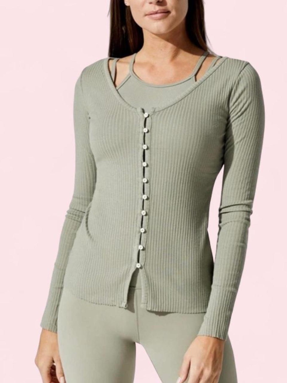 Nike Yoga Ribbed Cardigan
